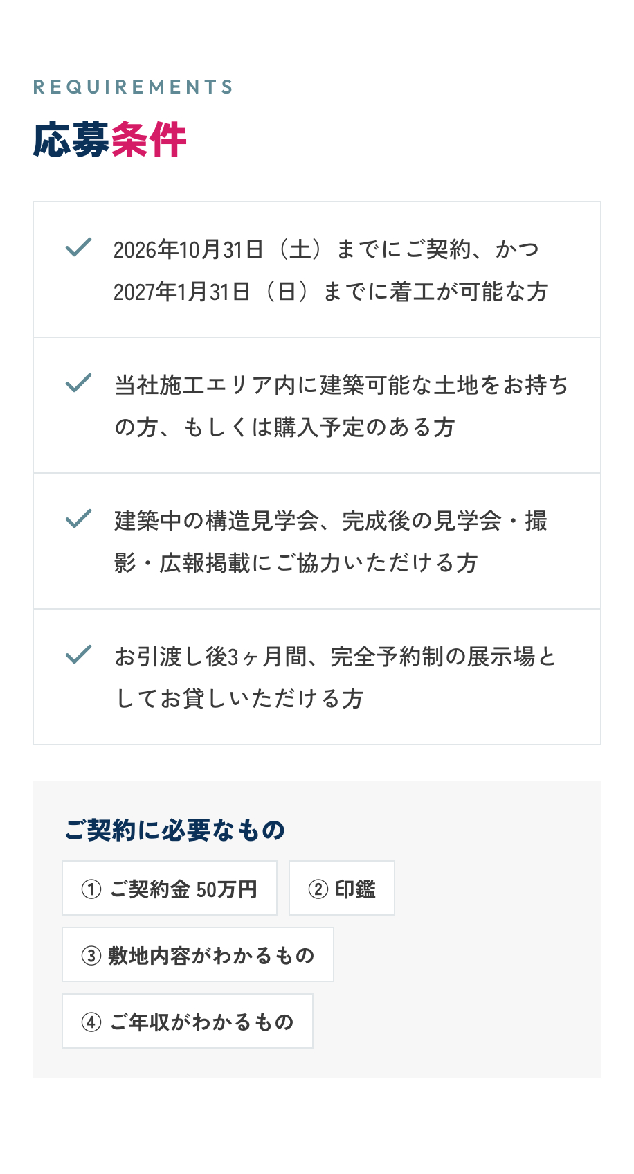 応募条件